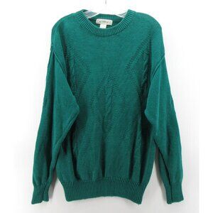 VINTAGE Gap Sweater Large Pullover Cable Knit Diamond 80s 90s Crewneck